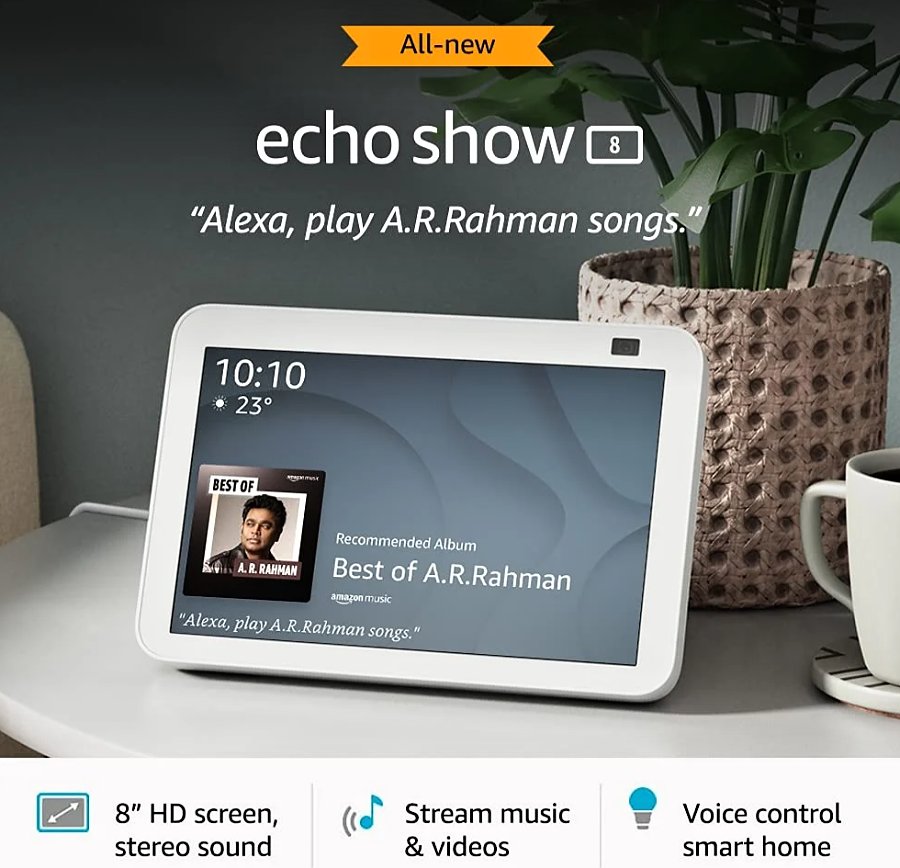 Chytrý reproduktor s hlasovým asistentem Echo Show 8
