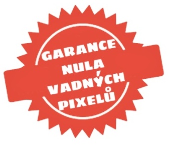 Garance 0 vadných bodů na displeji