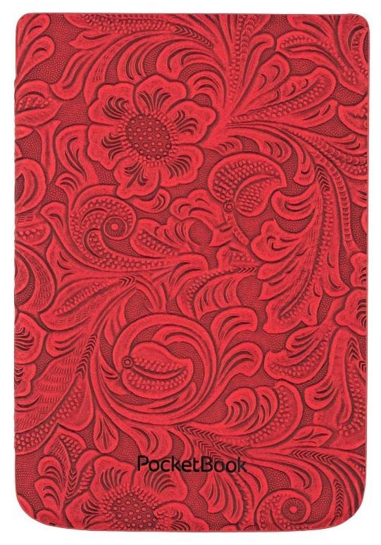 Pocketbook HPUC-632-R-F Shell RED flowers pro Pocketbook 616 / 627 / 628 / 632 / 633 pouzdro
