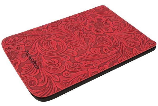 Pocketbook HPUC-632-R-F Shell RED flowers pro Pocketbook 616 / 627 / 628 / 632 / 633 pouzdro