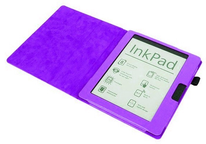 Pocketbook 801 / 840 FORTRESS FT152 fialové pouzdro - magnet