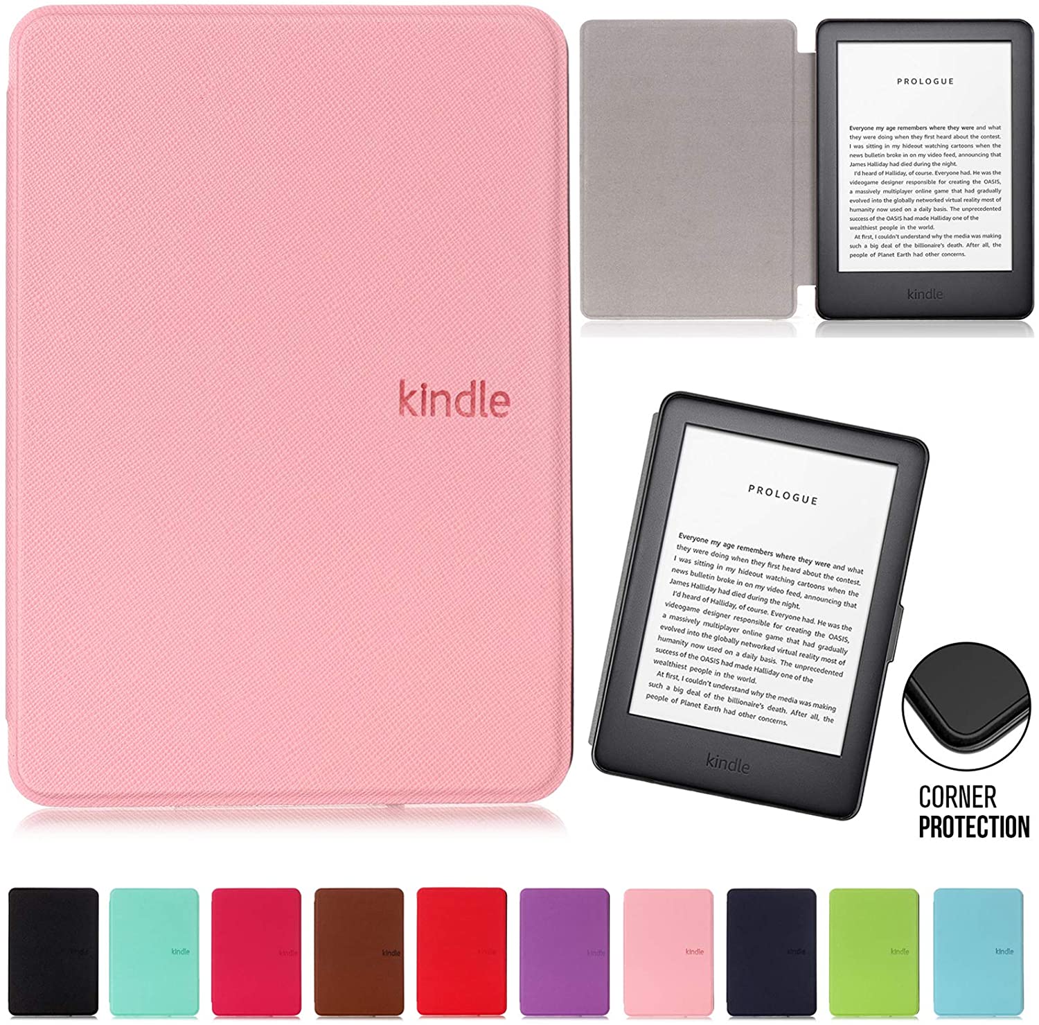 Durable Lock DL-1291 - pouzdro pro Amazon Kindle 2020 / 2019 - světle růžové