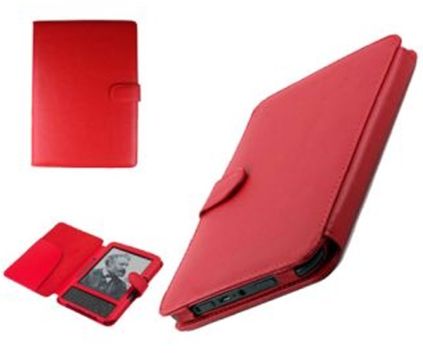 Amazon Kindle 3 Keyboard FORTRESS FT122 červené pouzdro