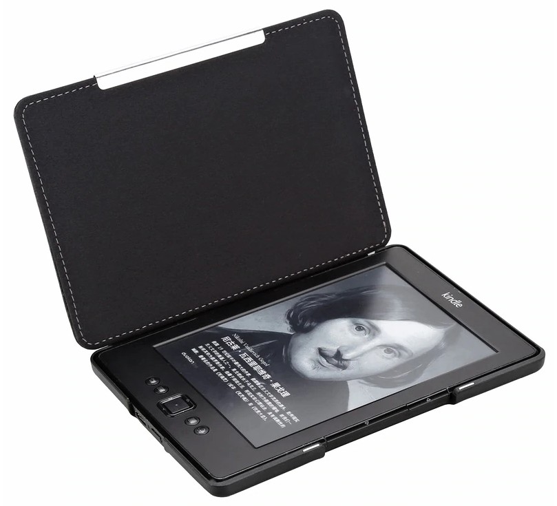 Obal na čtečku Amazon Kindle 4 / 5 Durable Lock - AKF03 - hnědé, magnet