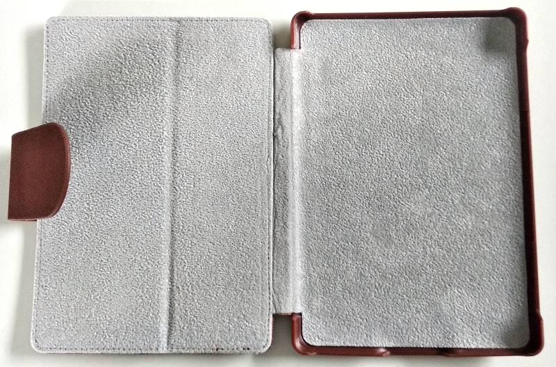 Amazon Kindle 4,5 Hard Back HAB06 - Durable Lock, hnědé, stojánek