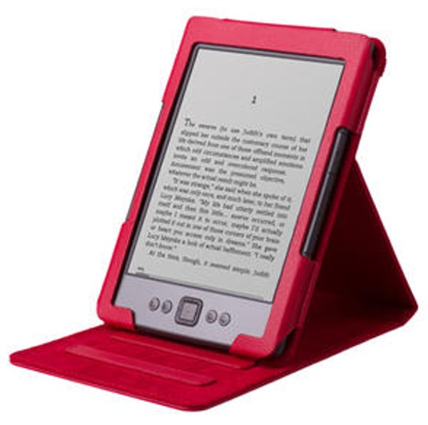 Shield Pro SCA01 Amazon Kindle 4, 5 - polohovatelný stojánek, pouzdro červené