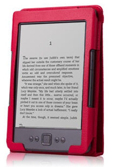 Shield Pro SCA01 Amazon Kindle 4, 5 - polohovatelný stojánek, pouzdro červené