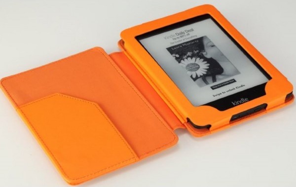 Amazon Kindle 6 FORTRESS FT154 oranžové pouzdro - magnet, kapsa
