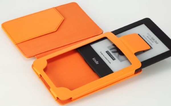 Amazon Kindle 6 FORTRESS FT154 oranžové pouzdro - magnet, kapsa