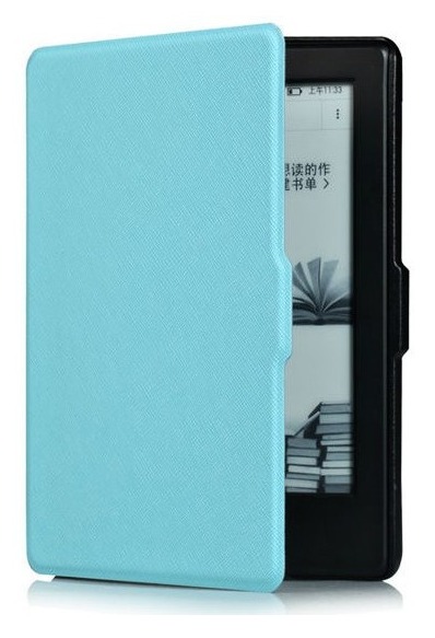 Obal na čtečku Kindle 8 Durable Lock DL406 - světle modré, magnetické zavírání, AutoSleep
