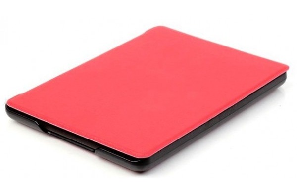 Obal na čtečku Kindle 8 - Durable Lock DL402 - červené, magnetické zavírání, AutoSleep