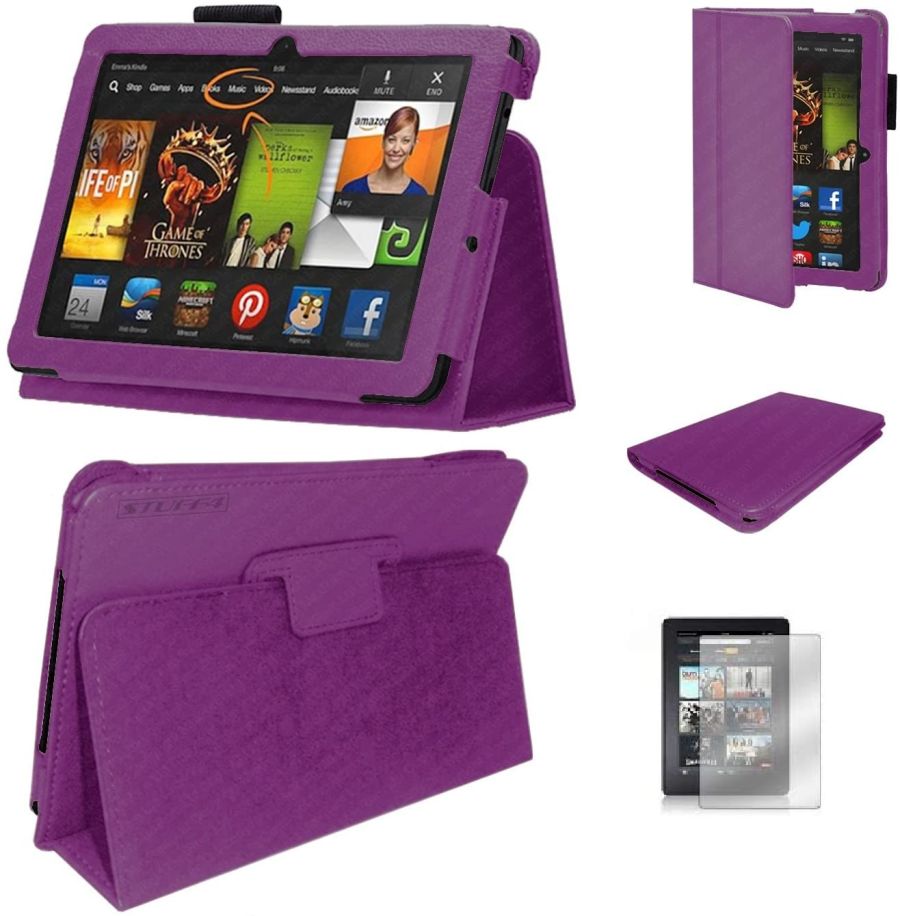 Protect PT510 pro Amazon Kindle Fire 1. gen 7" fialové - pouzdro, stojánek