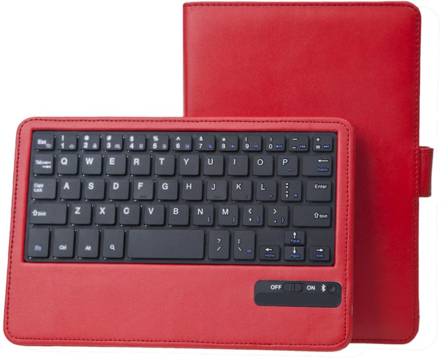 Protect PT144 - Amazon Kindle Fire HD 2.gen 7" - červené, stojánek, bluetooth, klávesnice