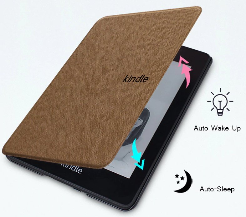 Durable Lock DL-1265 - obal na čtečku Kindle Paperwhite 4 (2018) - hnědé