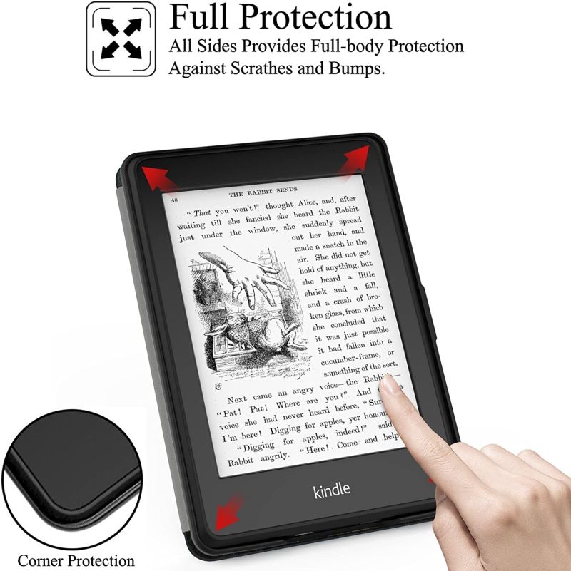 Obal Durable Lock na Kindle Paperwhite 1/2/3 - tmavě růžový