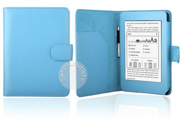 Pouzdro pro Amazon Kindle Paperwhite 1, 2, 3 - Protect PT140 - světle modré, magnet, AutoSleep
