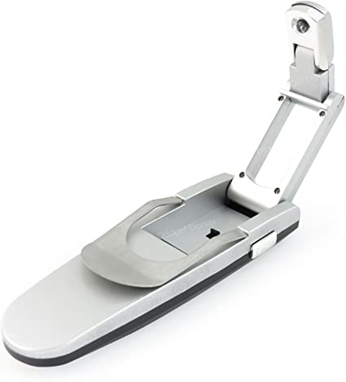 LED lampička - Robotic Clip US-L41, kloubová, pro všechny čtečky - stříbrná