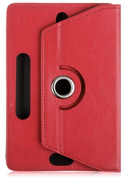 Univerzální pouzdro pro čtečky knih a tablety, velikost 6-8" - Atmoog AKC03 - univerzální otočné pouzdro se stojánkem - červené