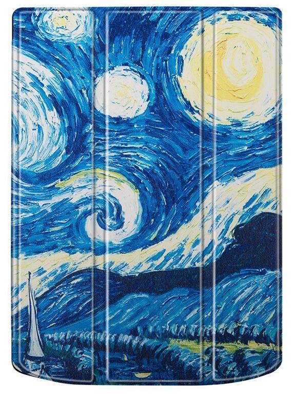 Obal na čtečku Pocketbook InkPad X 1040 - B-SAFE 1326 - Gogh, magnetické zavírání, stojánek, AutoSleep