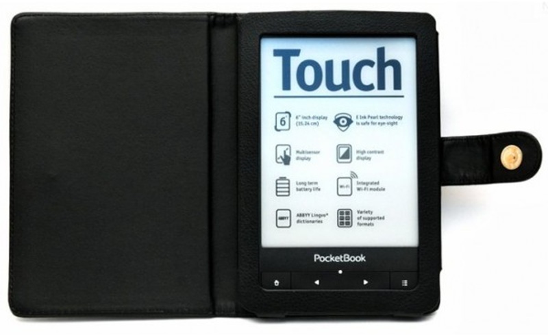 Obal na čtečku Pocketbook 614 / 615 / 622 / 623 / 624 / 625 / 626 / 631 / 640 / 641 - FORTRESS FT139, černé, magnet