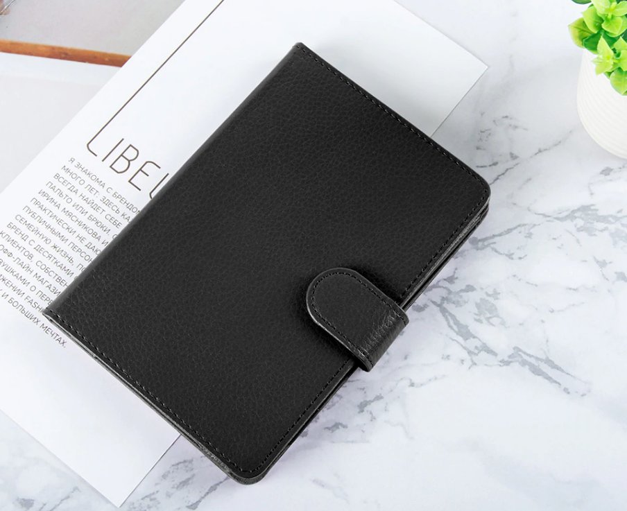 Obal na čtečku Pocketbook 614 / 615 / 622 / 623 / 624 / 625 / 626 / 631 / 640 / 641 - FORTRESS FT139, černé, magnet