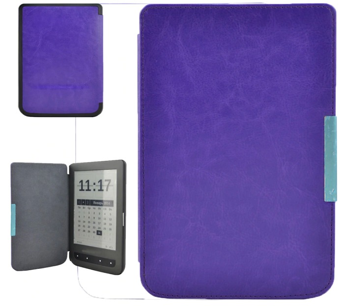 Obal na čtečku Pocketbook 614 / 615 / 624 / 625 / 626 - Durable Lock, fialové, magnet