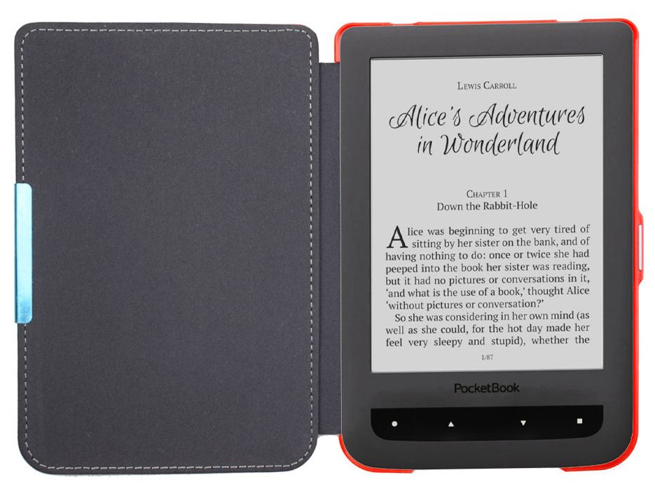 Obal na čtečku Pocketbook 614 / 615 / 624 / 625 / 626 - Durable Lock, červené, magnet