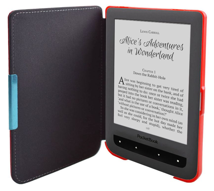 Obal na čtečku Pocketbook 614 / 615 / 624 / 625 / 626 - Durable Lock, červené, magnet