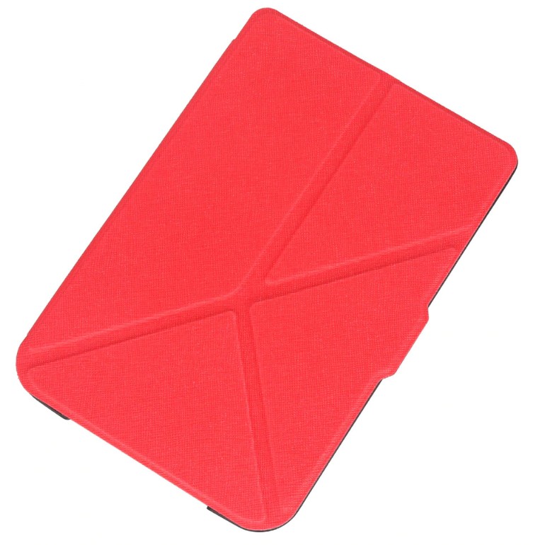 Pouzdro Origami Durable Lock pro Pocketbook 614 / 615 / 624 / 625 / 626 - červené, stojánek, magnet