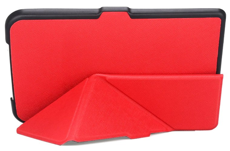 Pouzdro Origami Durable Lock pro Pocketbook 614 / 615 / 624 / 625 / 626 - červené, stojánek, magnet