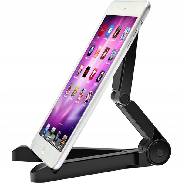 Stojánek na čtečku knih - Atmoog ST-BL01 - polohovatelný stojánek na čtečku / tablet / telefon - černý, s polstrováním