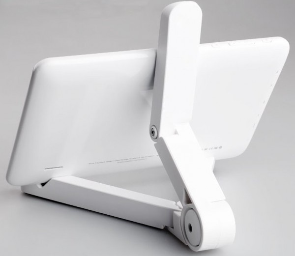 Stojánek na čtečku knih - Atmoog ST-WH01 - polohovatelný stojánek na čtečku / tablet / telefon - bílý, s polstrováním