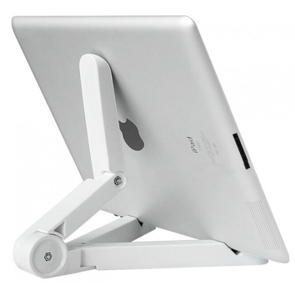 Stojánek na čtečku knih - Atmoog ST-WH01 - polohovatelný stojánek na čtečku / tablet / telefon - bílý, s polstrováním