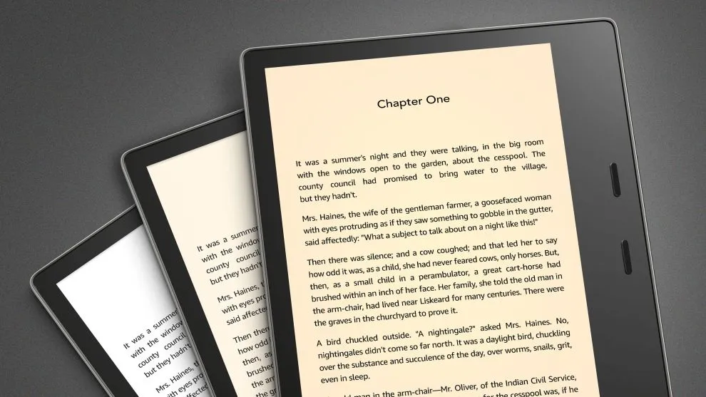 Amazon Kindle Oasis 3 - bez reklam, šedý - 32 GB, WiFi+3G, Bluetooth, IPX8