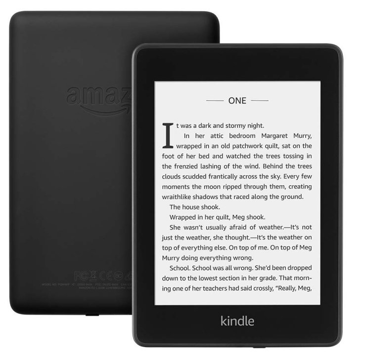 Amazon Kindle Paperwhite 4 - bez reklam, černý - 8 GB, vodotěsný, WiFi, BT, audio