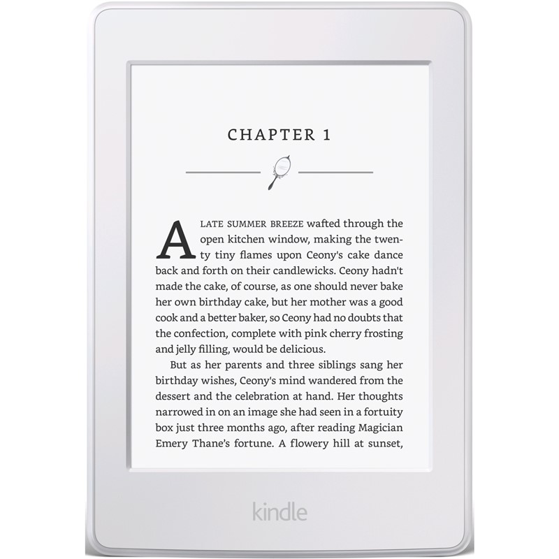Amazon Kindle Paperwhite 3 - bez reklam, bílý - WiFi, 4 GB