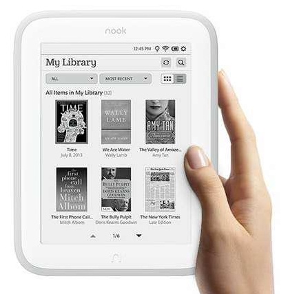 Barnes & Noble Nook Simple Touch GlowLight - 2 GB, WiFi, bílý