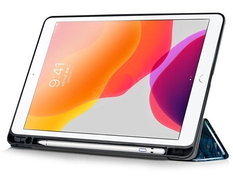 B-Safe Stand 3493 - pouzdro pro Apple iPad 10.2", iPad Air 10.5" - motiv Library