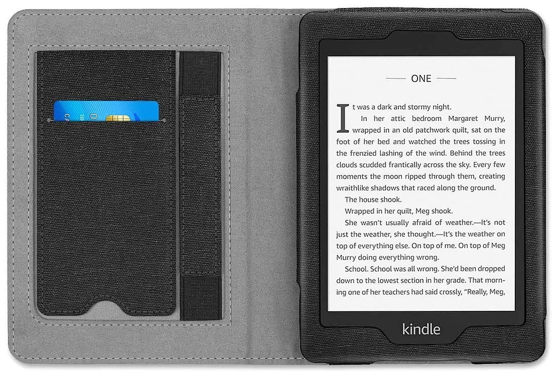 Pouzdro Benello SK-07 na Amazon Kindle Touch / 6 / 8 / 2019 / 2020  - černé (Charcoal Black)