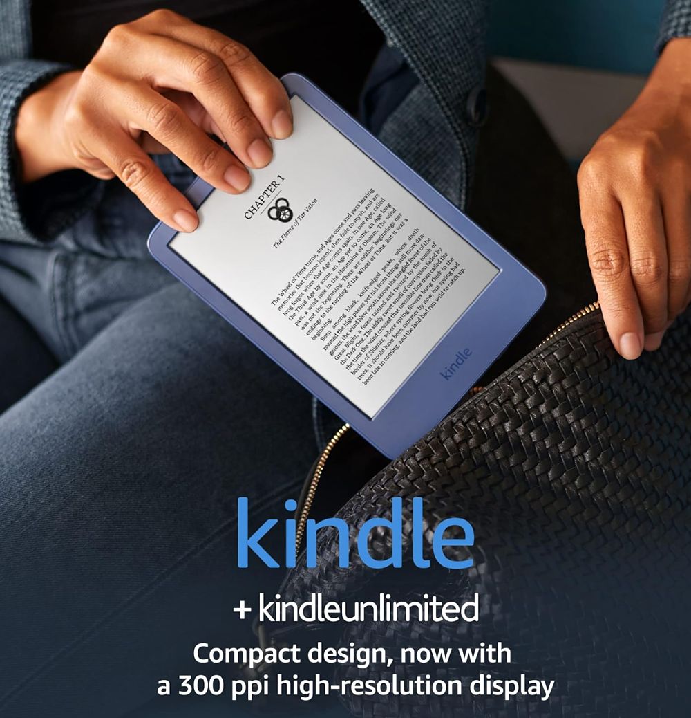 Amazon Kindle 2022 - bez reklam, 16GB - modrý