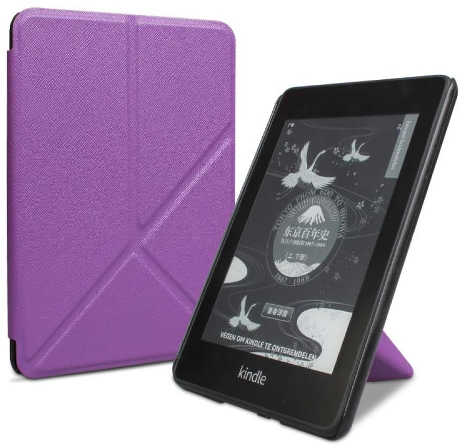 Origami Durable Lock OR59 - pouzdro pro Amazon Kindle 2019 / 2020, magnet, stojánek - fialové