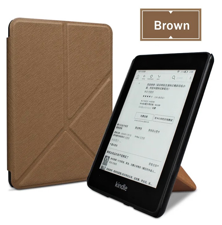 Origami Durable Lock OR62 - pouzdro pro Amazon Kindle 2022, magnet, stojánek - hnědé