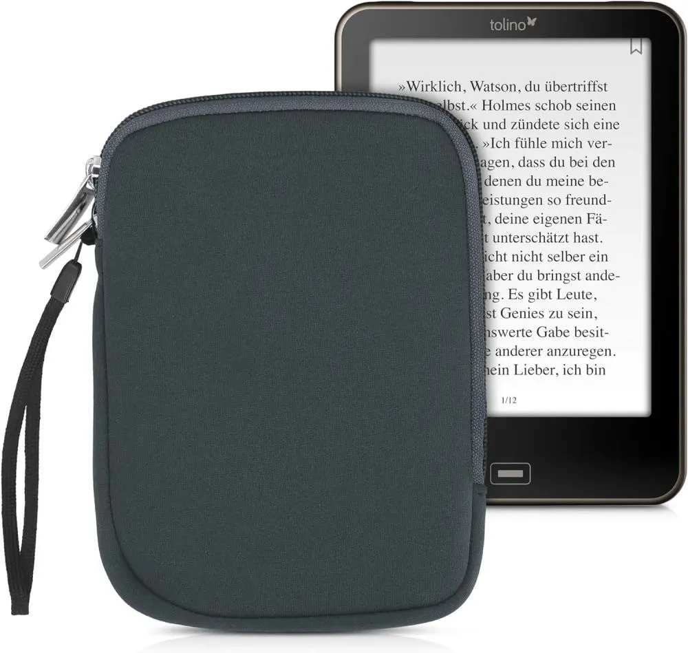 Pouzdro KW Mobile Neoprene Zipper - KW5033422 - Univerzální pouzdro pro čtečky 6" - šedé