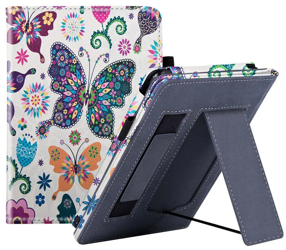 Fortress FT4016 Premium - pouzdro se stojánkem pro Amazon Kindle Paperwhite 5 (2021) - motiv Butterfly, magnet, AutoSleep