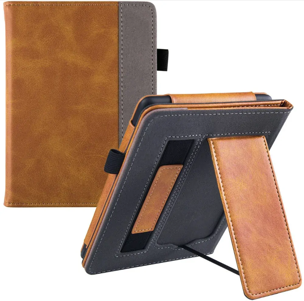 Fortress FT4026 Premium - pouzdro se stojánkem pro Amazon Kindle Paperwhite 5 (2021) - hnědé/šedé, magnet, AutoSleep