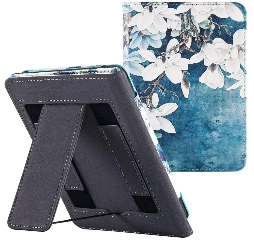 Fortress FT4035 - pouzdro se stojánkem pro Pocketbook 700 Era - motiv Icy Garden, magnet, AutoSleep