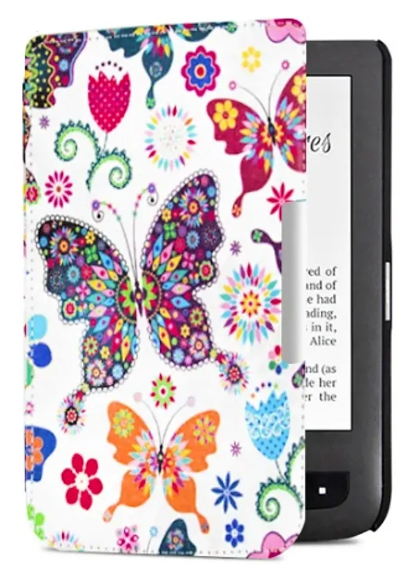 ARMORI TRIMER T042 - pouzdro pro Pocketbook 614 / 615 / 624 / 625 / 626 - motiv Butterfly