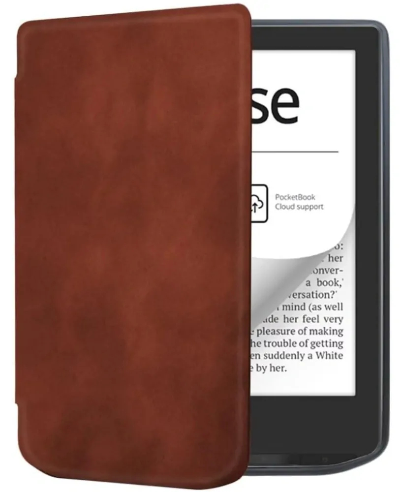 Armori Trimer T053, pouzdro pro Pocketbook 629 Verse / 634 Verse Pro - magnetické zavírání, AutoSleep, hnědé