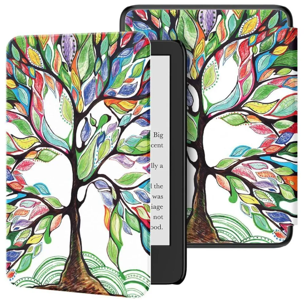 Armori Trimer T150, pouzdro pro Amazon Kindle 8 (2016) - magnetické zavírání, AutoSleep, motiv Tree