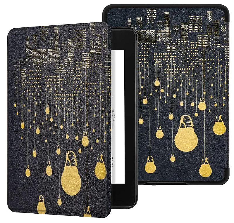 Pouzdro Durable Lock PB-01 pro Pocketbook 616 / 617 / 618 / 627 / 628 / 632 / 633 - motiv Lights